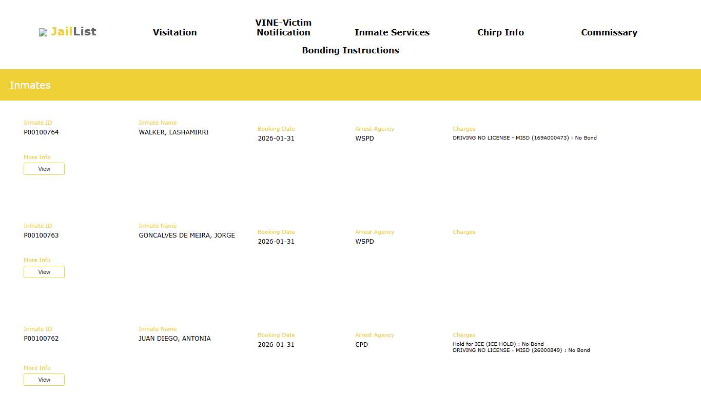 Cherokee County Inmate Search