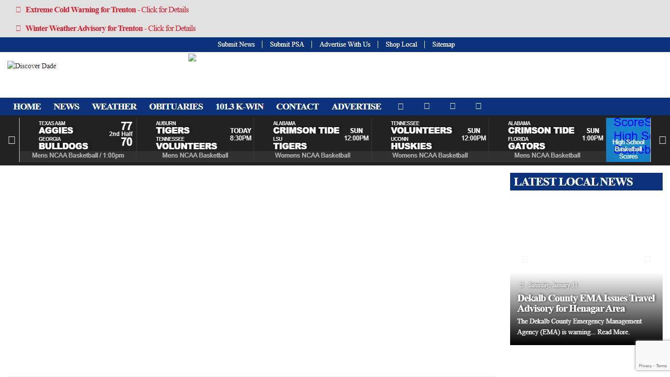 Jackson County Sheriff Arrest Report 1/28/2026 – Discover Dade